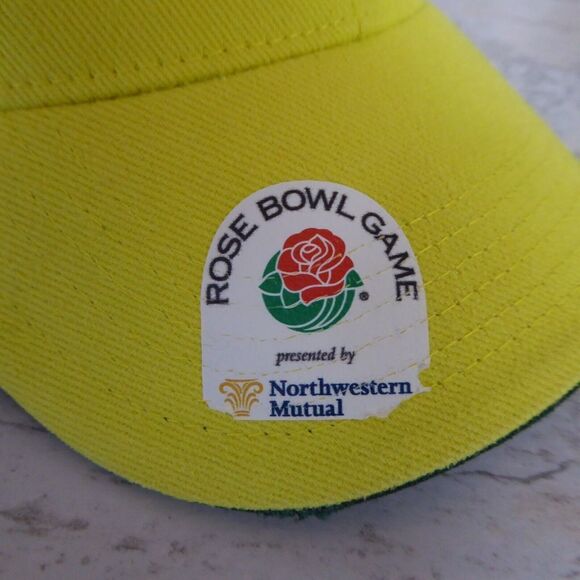 Oregon Ducks Cap Green Yellow Adult 2015 Rose Bowl Strapback Hat Adjustable - Picture 2 of 9